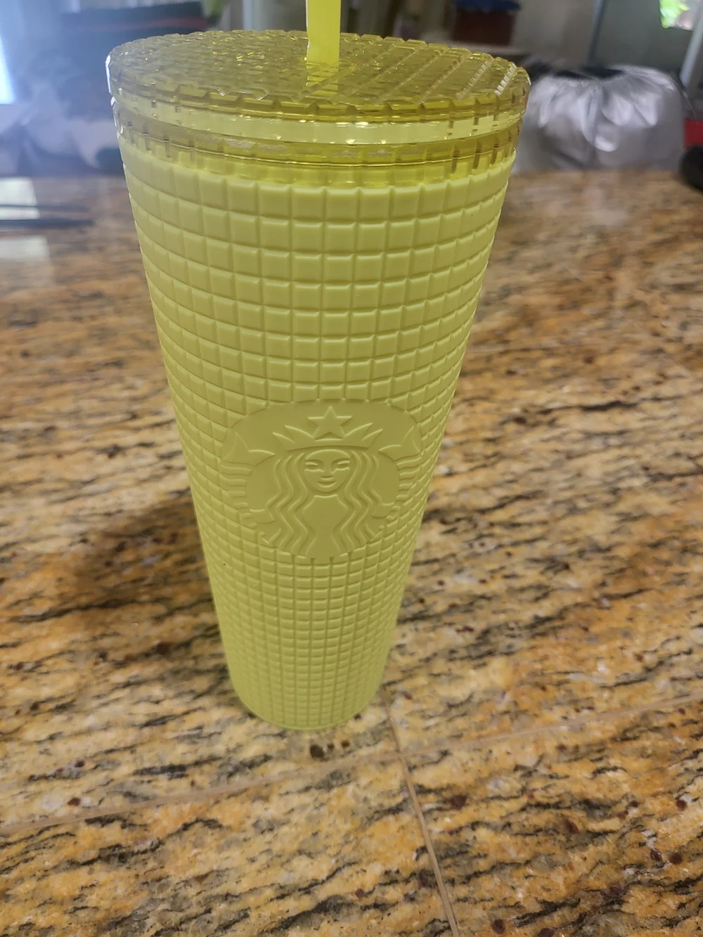 Starbucks Textured Tumbler in Lime Yellow
